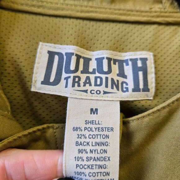 Duluth Trading Co. Mens Medium Gold Hooded Zip Jacket With Elastic Cuffs & Pocke - Picture 3 of 15